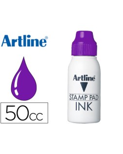Tinta tampon artline violeta bote 50 cc