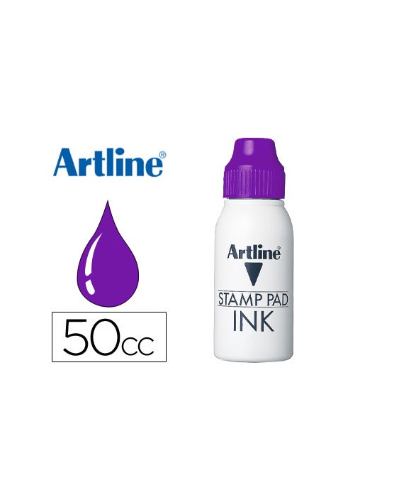 Tinta tampon artline violeta bote 50 cc