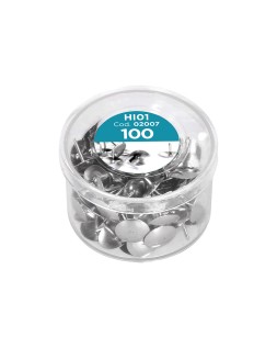 Chincheta liderpapel niquelada caja de 100 unidades