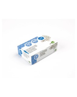 Clips liderpapel nº1 labiados 20 mm caja de 100 unidades