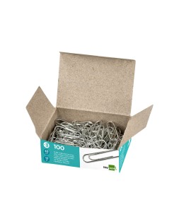 Clips liderpapel nº3 labiados 43 mm caja de 100 unidades