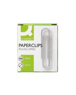 Clips niquelados q-connect nº 32 mm caja de 100 unidades