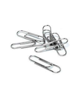 Clips niquelados q-connect nº 32 mm caja de 100 unidades