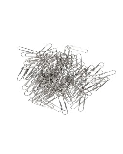 Clips niquelados q-connect nº2 33 mm cubilete de 1000 unidades