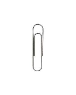 Clips niquelados q-connect nº2 33 mm cubilete de 1000 unidades