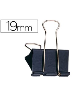 Pinza metalica q-connect reversible n.1 19 mm caja de 10 unidades