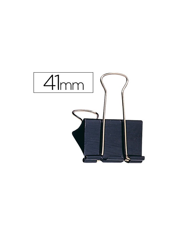 Pinza metalica q-connect reversible n.4 42 mm caja de 10 unidades