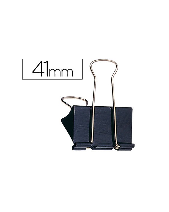 Pinza metalica q-connect reversible n.4 42 mm caja de 10 unidades