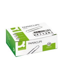 Clips zinc q-connect n 4 labiados 50 mm caja de 100 unidades