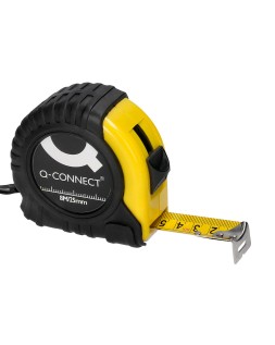 Flexometro q-connect con freno material antichoque 25 mm de ancho longitud 8 m