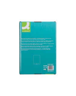 Bascula precision q-connect digital con pantalla lcd precision 1 g capacidad de 5 g a 5 kg 200x135x16 mm