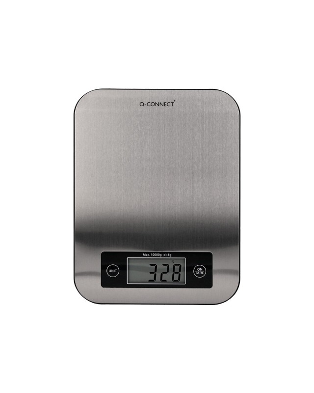 Bascula precision q-connect digital con pantalla lcd precision 1 g capacidad de 5 g a 10 kg 215x165x16 mm