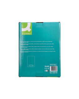 Bascula precision q-connect digital con pantalla lcd precision 1 g capacidad de 5 g a 10 kg 215x165x16 mm