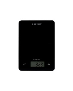 Bascula precision q-connect digital con pantalla lcd precision 1 g capacidad de 5 g a 15 kg 240x170x17,5 mm