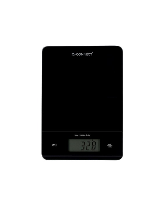 Bascula precision q-connect digital con pantalla lcd precision 1 g capacidad de 5 g a 15 kg 240x170x17,5 mm