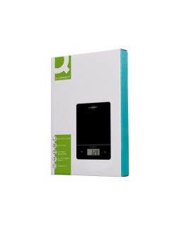 Bascula precision q-connect digital con pantalla lcd precision 1 g capacidad de 5 g a 15 kg 240x170x17,5 mm