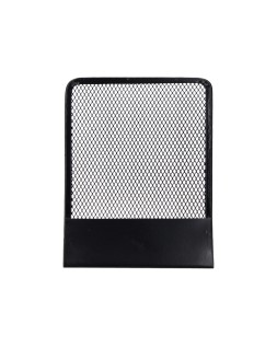 Apoyalibros metalico q-connect kf15098 rejilla negro juego 165x152x135 mm