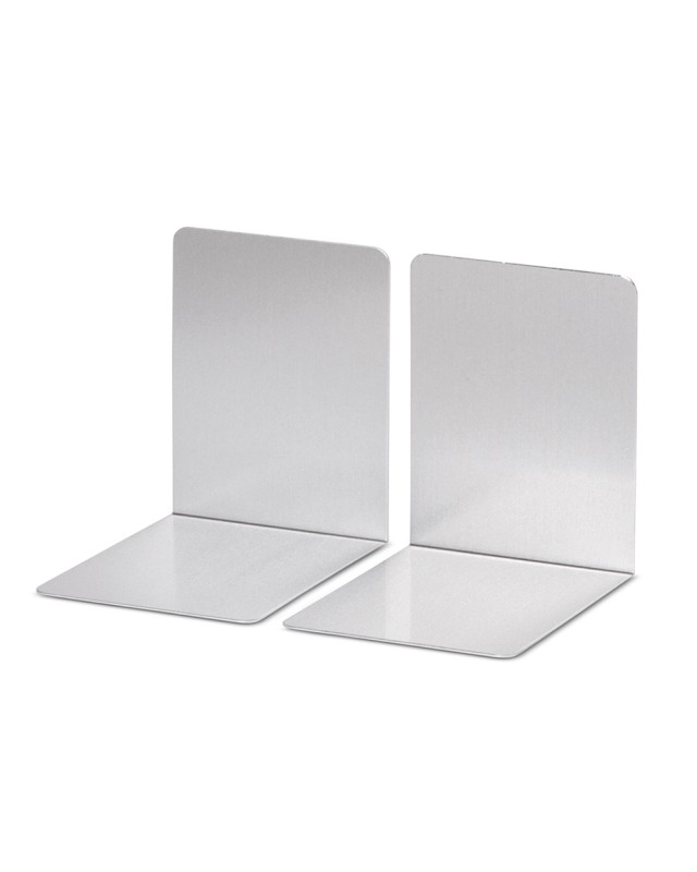 Apoyalibros metalico maul aluminio 100x80x100 mm juego