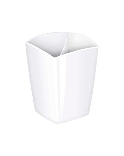 Cubilete portalapices cep blanco opaco plastico magnetico 78x74x95 mm
