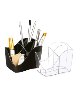 Cubilete portalapices cep gama ellypse plastico negro 118x89x98 mm