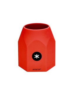 Cubilete portalapices antartik azul mostaza negro y rojo opaco silicona hexagonal 95x85x75 mm