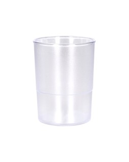 Cubilete portalapices q-connect transparente plastico diametro 75 mm alto 100 mm