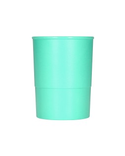 Cubilete portalapices q-connect verde menta pastel opaco plastico diametro 75 mm alto 100 mm