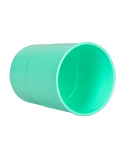 Cubilete portalapices q-connect verde menta pastel opaco plastico diametro 75 mm alto 100 mm