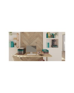 Cubilete portalapices exacompta skandi plastico reciclado color nude 155x119x109 mm