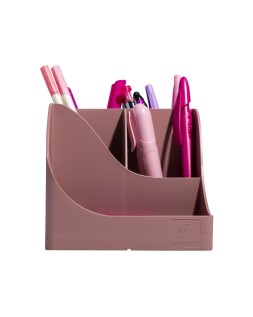 Cubilete portalapices exacompta skandi plastico reciclado color rosa viejo 155x119x109 mm