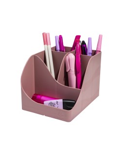 Cubilete portalapices exacompta skandi plastico reciclado color rosa viejo 155x119x109 mm
