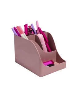 Cubilete portalapices exacompta skandi plastico reciclado color rosa viejo 155x119x109 mm