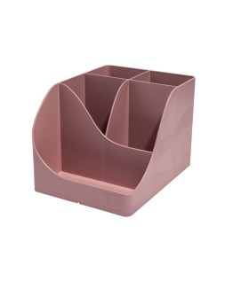 Cubilete portalapices exacompta skandi plastico reciclado color rosa viejo 155x119x109 mm
