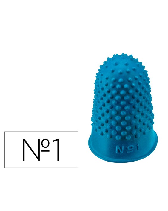 Dedil q-connect goma nº1 20-22 mm diametro caja de 12 unidades color azul