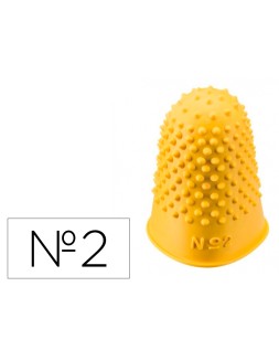 Dedil q-connect goma nº2 22-24 mm diametro caja de 12 unidades color amarillo