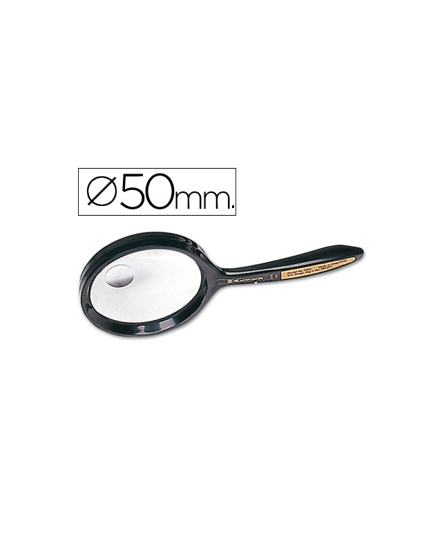 Lupa q-connect cristal bifocal 50 mm mango curvo
