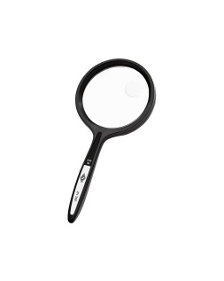 Lupa q-connect cristal bifocal 75 mm mango curvo