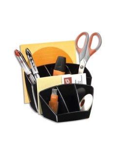 Organizador sobremesa cep confor plastico negro
