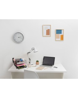 Organizador sobremesa q-connect kf17291 bandeja metalica rejilla negra con 6 departamentos 235x183x65 mm