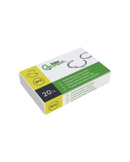 Anilla bisagra liderpapel niquelada n.2 diametro 30 mm caja de 20 unidades