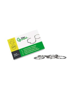 Anilla bisagra liderpapel niquelada n.3 diametro 35 mm caja de 20 unidades