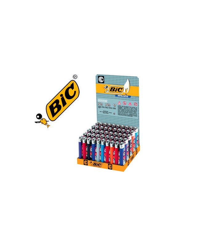 Encendedor bic mini j-25 colores surtidos