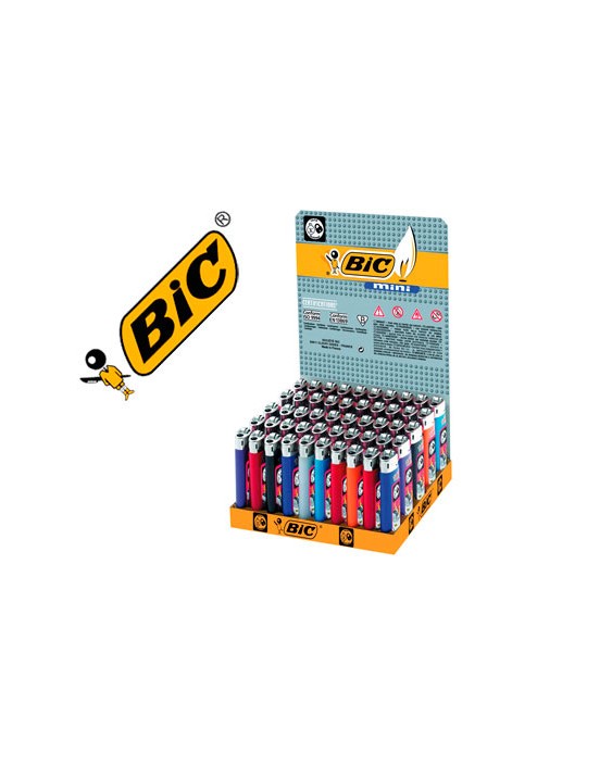 Encendedor bic mini j-25 colores surtidos