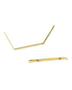 Encuadernador fastener q-connect dorado caja de 50 unidades