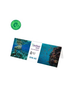 Identificador sobremesa archivo 2000 petg flexible visibilidad boble cara din a5 60x210x75 mm