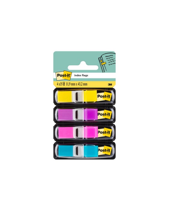 Banderitas separadoras 683-4ab dispensador 4 colores brillantes