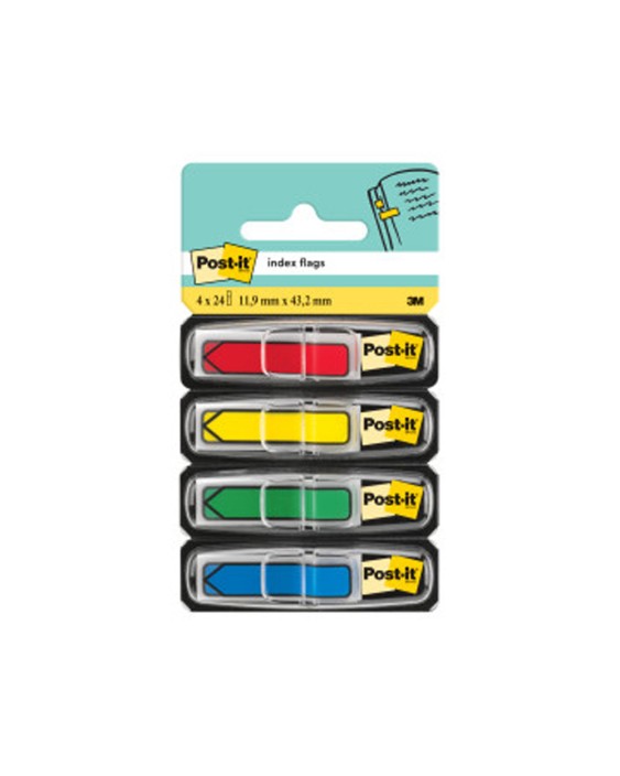 Banderitas separadoras flechas dispensador 4 colores clasicospost-it index 684arr3 96 banderitas