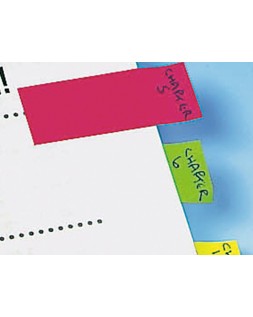 Banderitas separadoras q-connect dispensador 4 colores 35 hojas por color