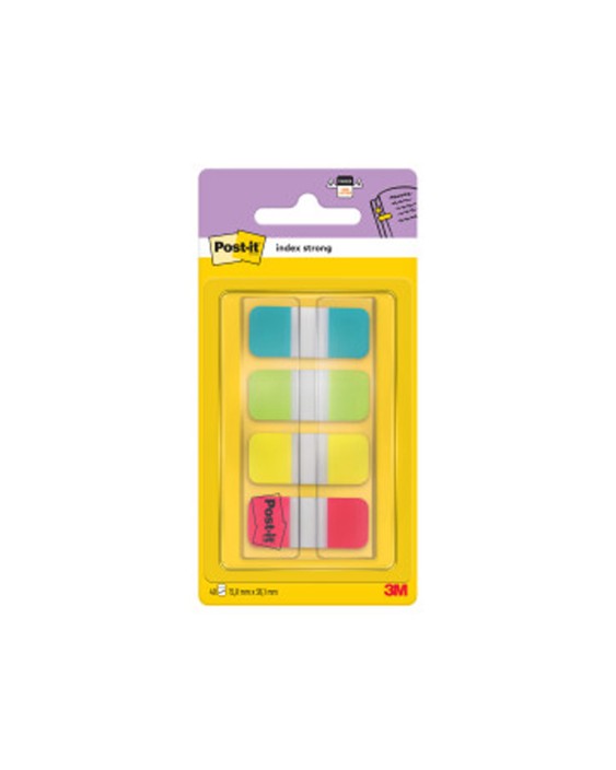 Banderitas separadoras rigidas dispensador 4 colores amarillo azul lima y rojo post-it index 676-alyr-eu