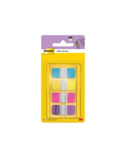 Banderitas separadoras rigidas dispensador 4 colores amarillo azul rosa y violeta post-it index 676-aypv-eu